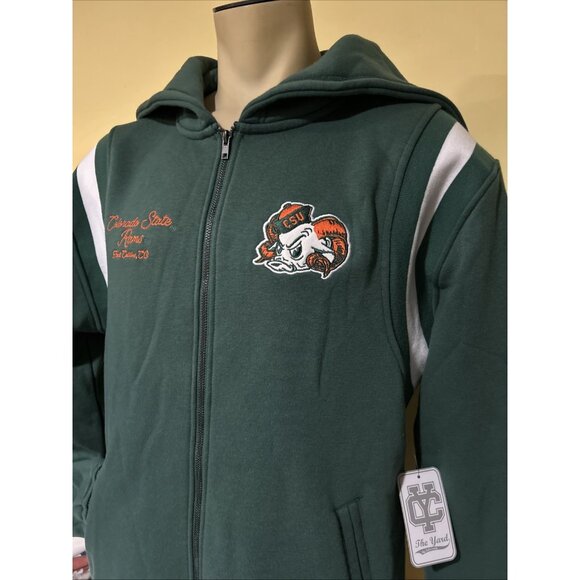 Colorado State CSU RAMS Aggies Logo Full Zip Mens Jacket L NCAA NEW Colosseum - Picture 6 of 15